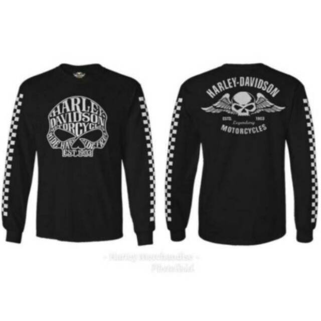 Kaos lengan panjang Harley Davidson HD Davidson Longsleve Harley