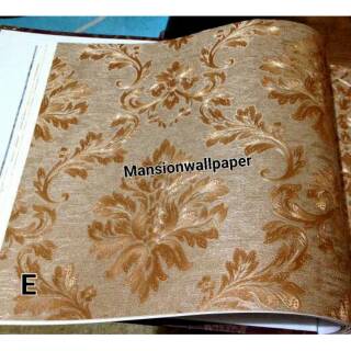 Wallpaper Dinding Luxury Klasik Coklat Gold Shopee Indonesia Wallpaper Dinding Luxury Klasik Coklat Gold Shopee Indonesia