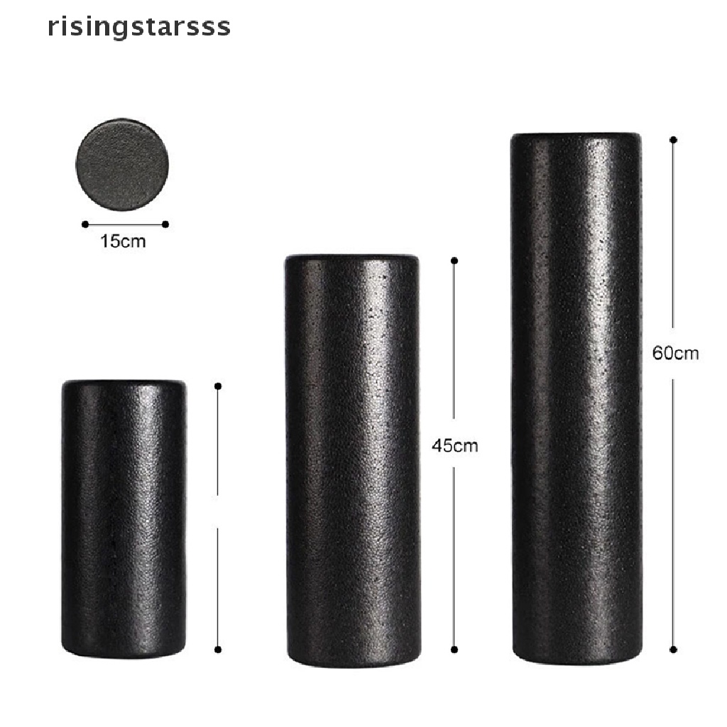 Rsid Span-new 3ukuran Roller Busa Yoga Hitam30 /45 /60 CM Peralatan Latihan Massage Roller