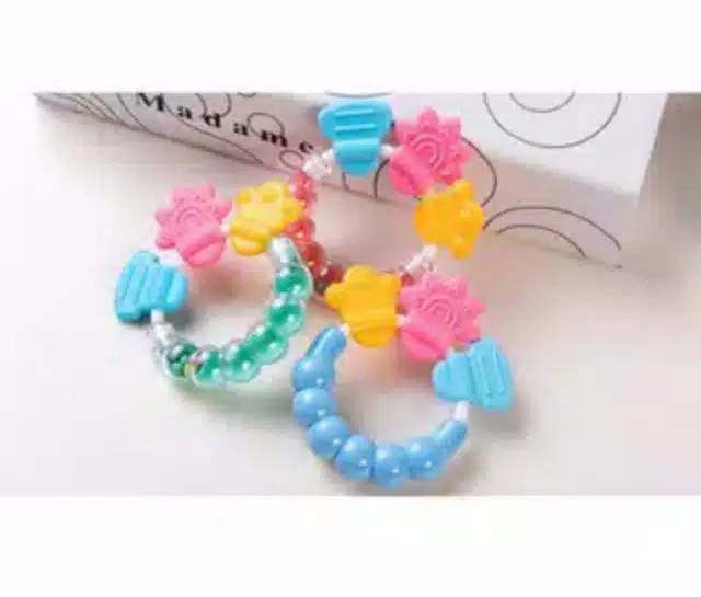 Teether Genggam Gemerincing / Mainan Rattle Genggam Gemerincing