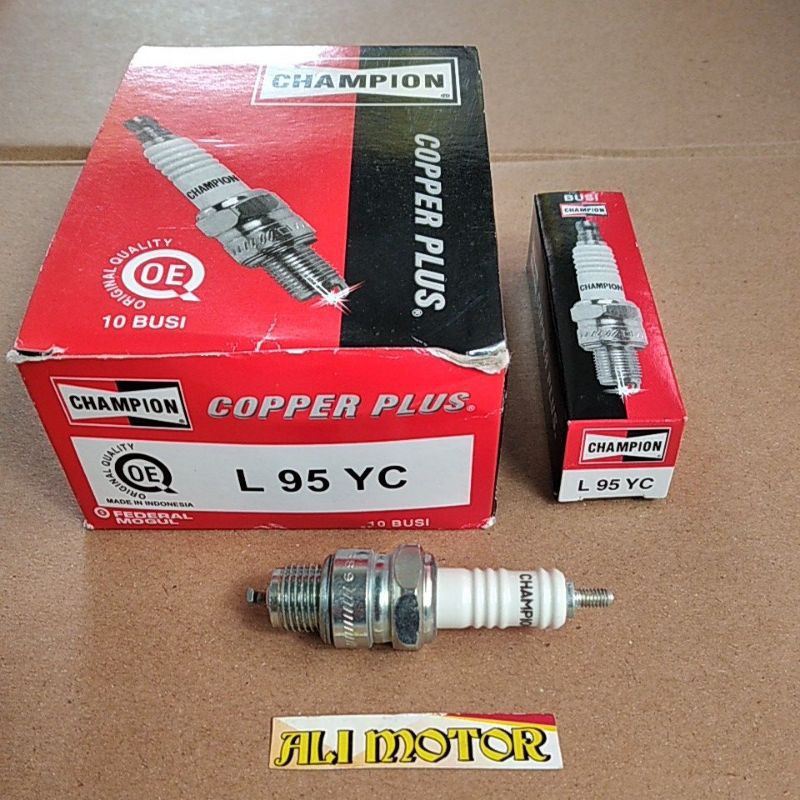 Busi 2 tak alfa fiz r rx king L95YC drat pendek ori CHAMPION