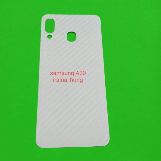 Anti gores carbon samsung A20 garskin carbon samsung a20 screen guard samsung a20