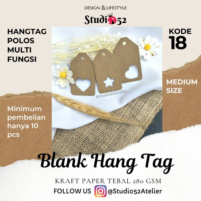 

Hang Tag Unik Bintang Love Multifungsi kode 18