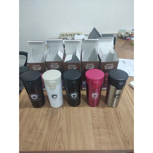 TERBARU-Travel Mug Coffee Tahan Air Panas &amp; Dingin Coffee Cup Stainless Steel