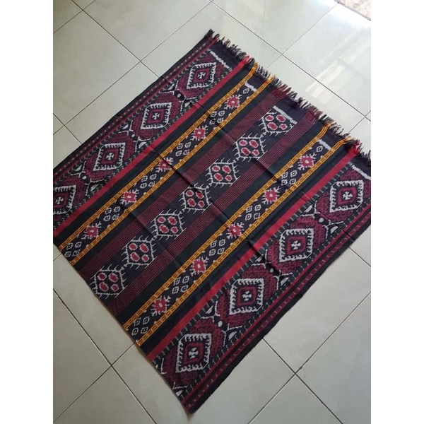 ELPHI Kain Tenun Etnik Marun Keunguan Motif Lombok NTT