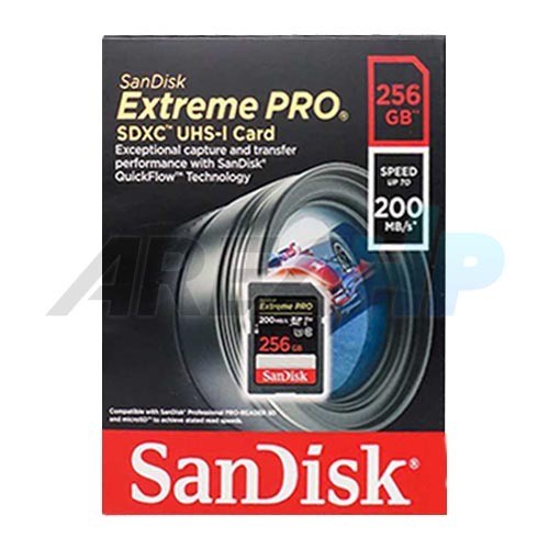 Sandisk 256GB 256 GB Extreme Pro 200 mb/s SD SDXC Card