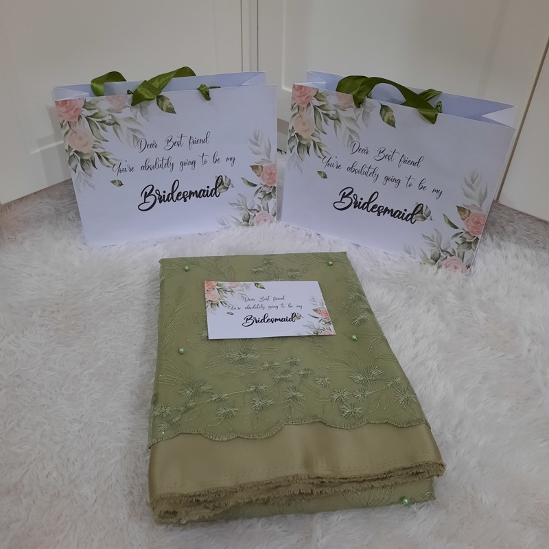 PAKET PAPERBAG BRIDESMAID SERAGAM NIKAH SERAGAM KELUARGA LAMARAN WISUDA