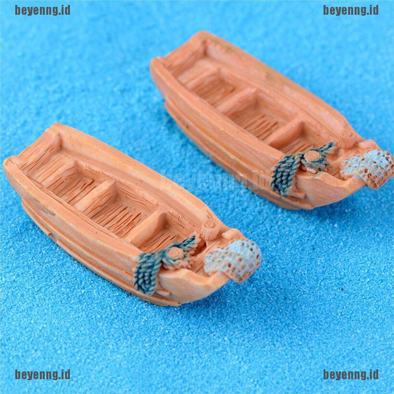 Bey Miniatur Perahu Pancing Untuk Dekorasi Taman Perirumah DIY