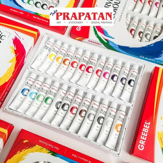 

GREEBEL ACRYLIC COLOUR 24X10ML / CAT AKRILIK GREEBEL