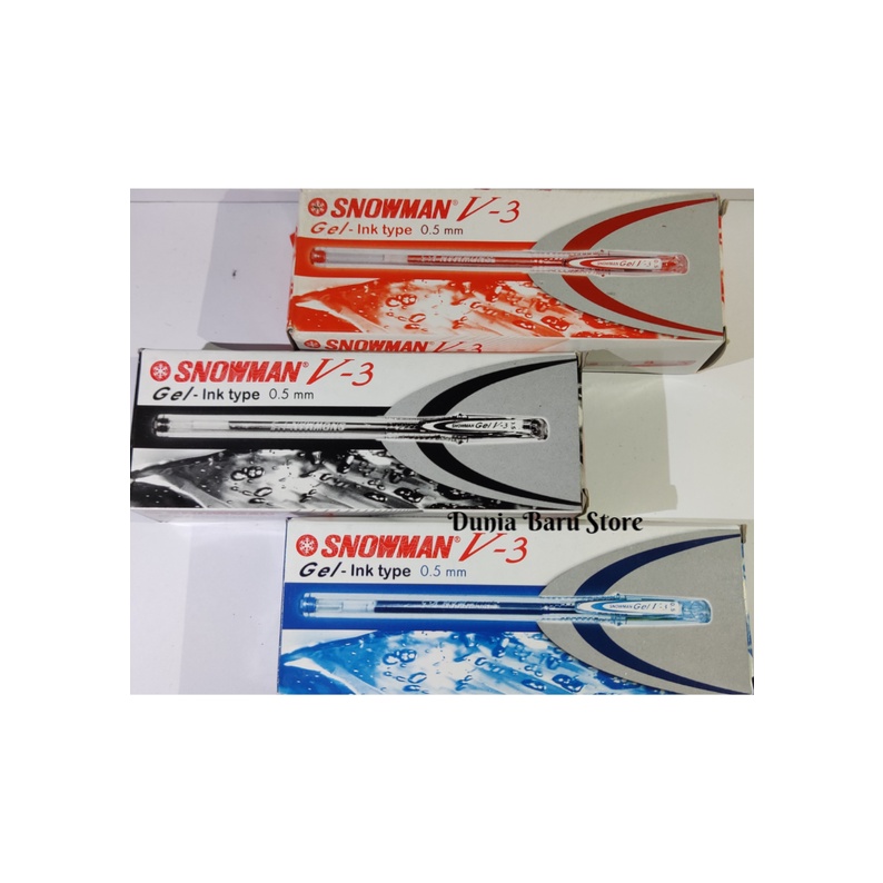 

Bolpen/Ballpen/Pulpen Snowman V3 Pen gel 0.5mm