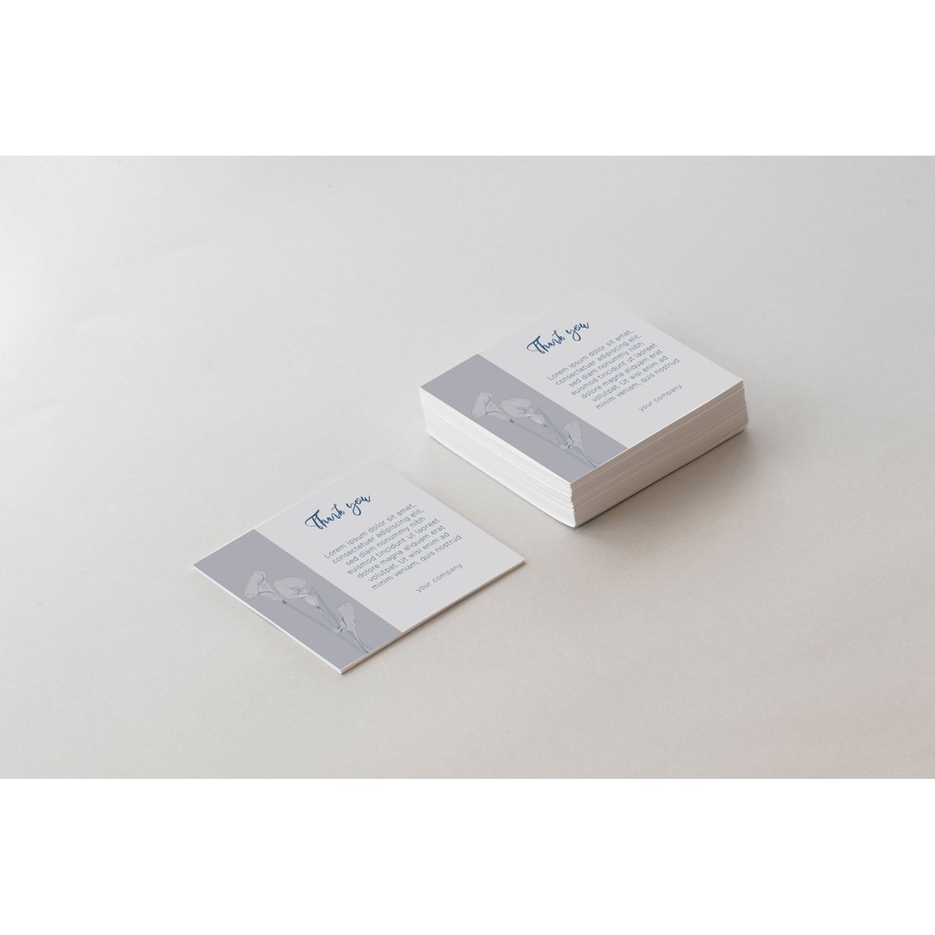 

(MIN 50) CETAK THANK YOU CARD / UCAPAN TERIMAKASIH OLSHOP CUSTOM / HANGTAG