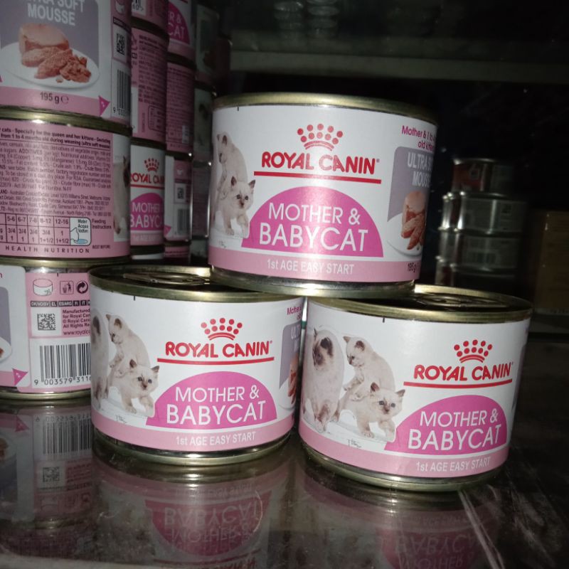 royal canin mother baby cat kaleng 195gram rc wetfood babycat