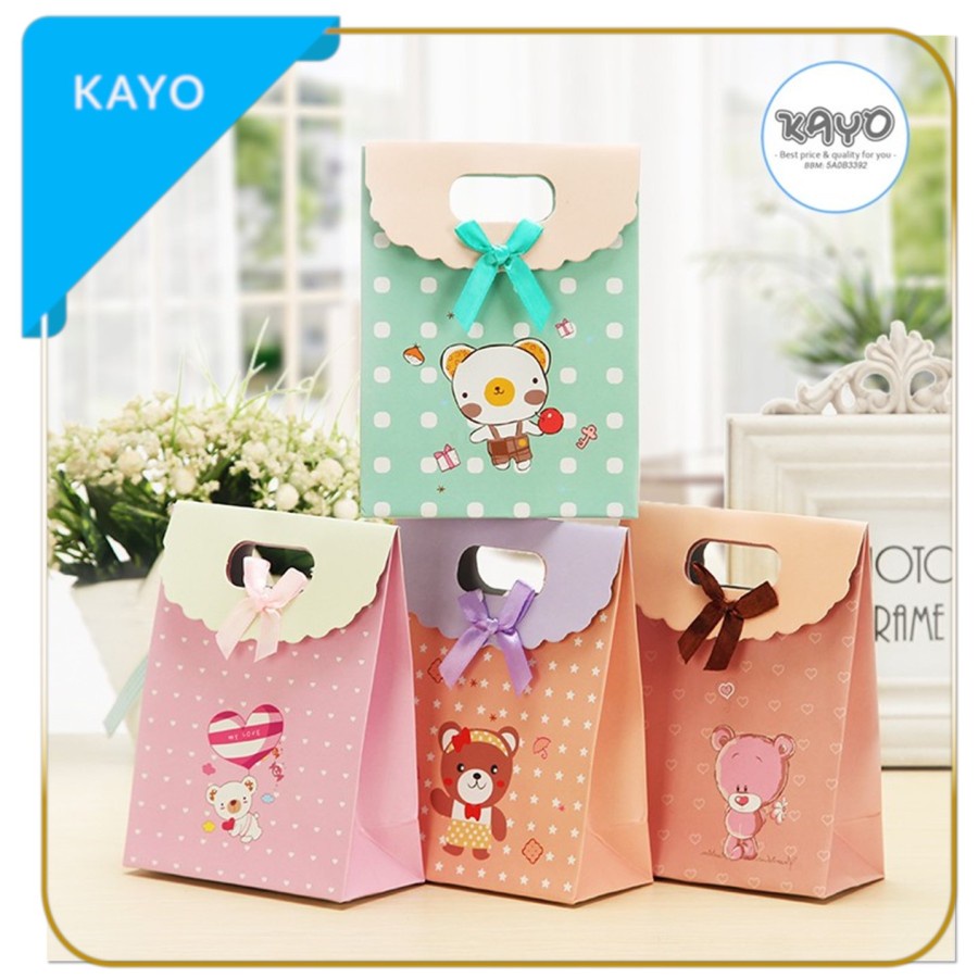 

PAPER BAG BEAR XL, PAPER BAG KADO, TAS KADO, TAS SOUVENIR