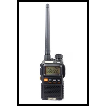 Ht Walkie Talkie Uv-3R Plus Dual Band Vhf Uhf - Hitam