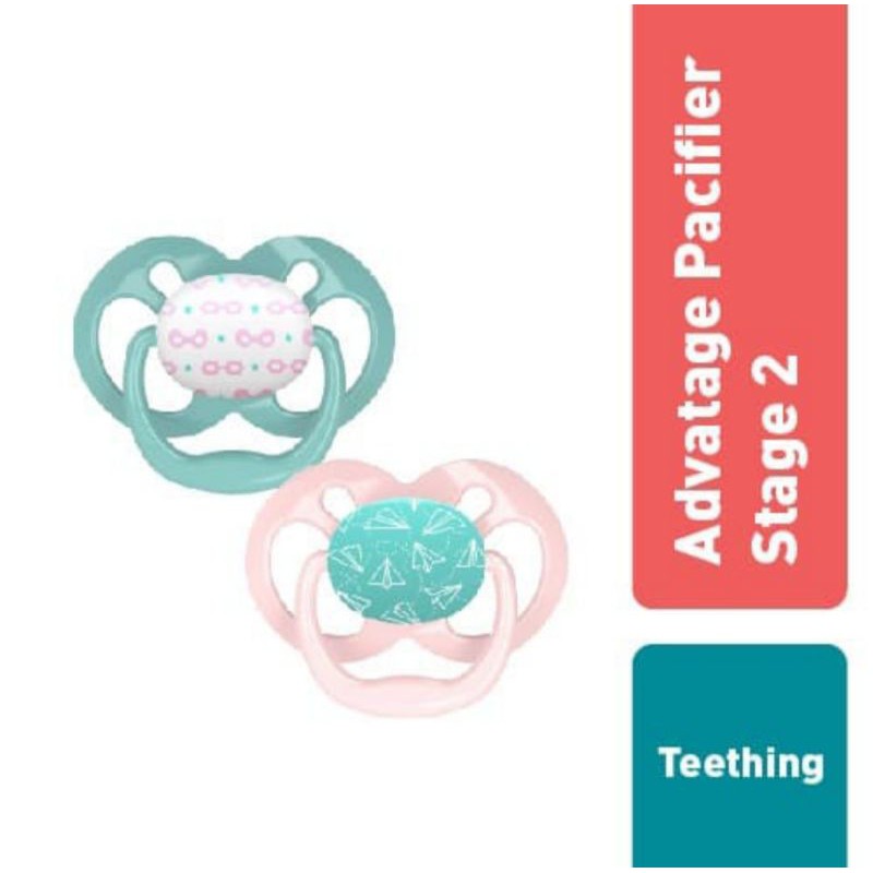 Empeng Dr Browns Advantage Pacifier Stage 1 (0-6bulan) dan Stage 2 (6-18bulan)