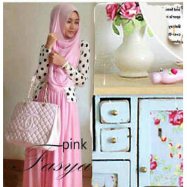 SALE Gamis Cardigan POLKA/ GAMIS CARDIGAN CANTIK