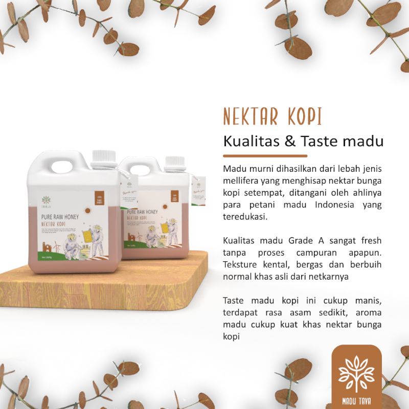 

Madu Murni Asli Tava 1 kg Nektar Kopi 100% Pure Raw Honey