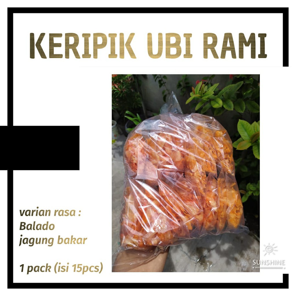 

KERIPIK UBI RAMI 1 PACK (15pcs) | Murah dan Enak | Home Snack Solo