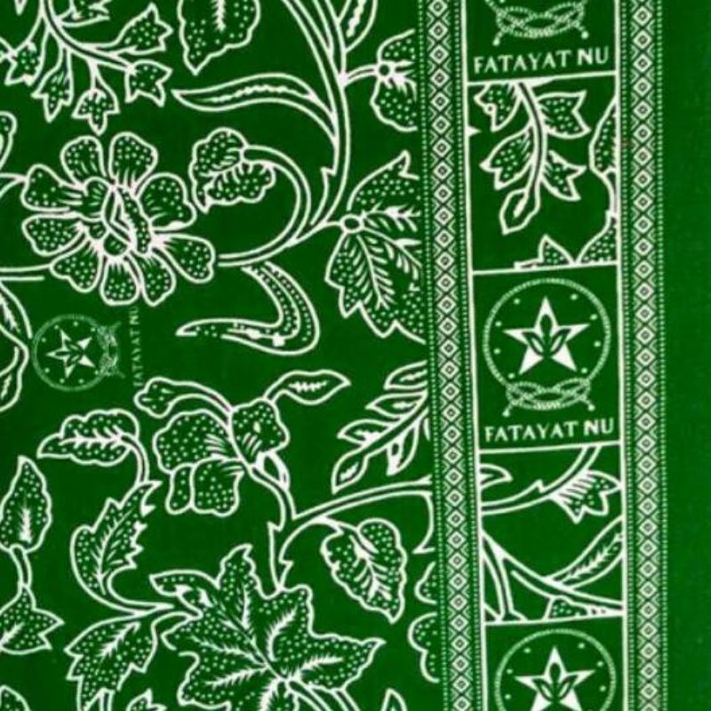 KAIN BATIK FATAYAT NU TERBARU. WARNA HIJAU DAUN, KAIN BESWAY