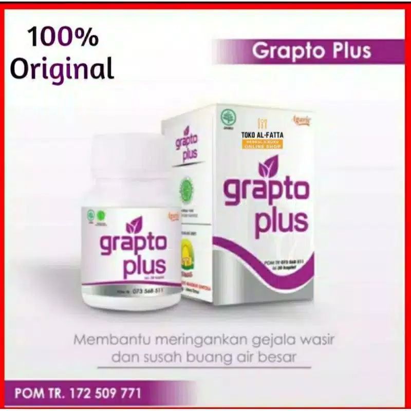 

Temukan GRAPTO PLUS Asli Obat Herbal Ampuh Atasi Wasir Ambeien Sembelit BAB