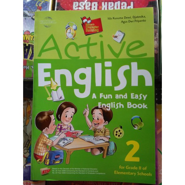 Active English Bahasa Inggris Sd Kelas 1 2 3 4 5 6 Global Ktsp Tiga Serangkai Shopee Indonesia
