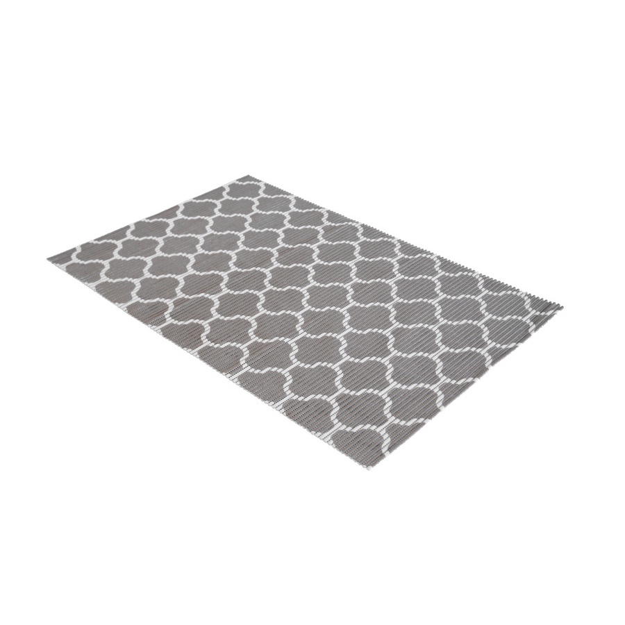 Tikar dapur bersih Lebar = 65cm - Rantai Abu Muda,   Busa PVC Kamar Mandi, Anti Slip, Keset Pintu-1