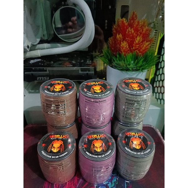 senar gelasan matot predator metalica, matot bahan abu japan, halus tajam spesial turnamen, senar pr