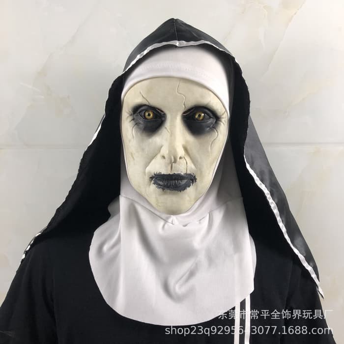 TOL-02 topeng karet halloween hantu setan valak ghost mask