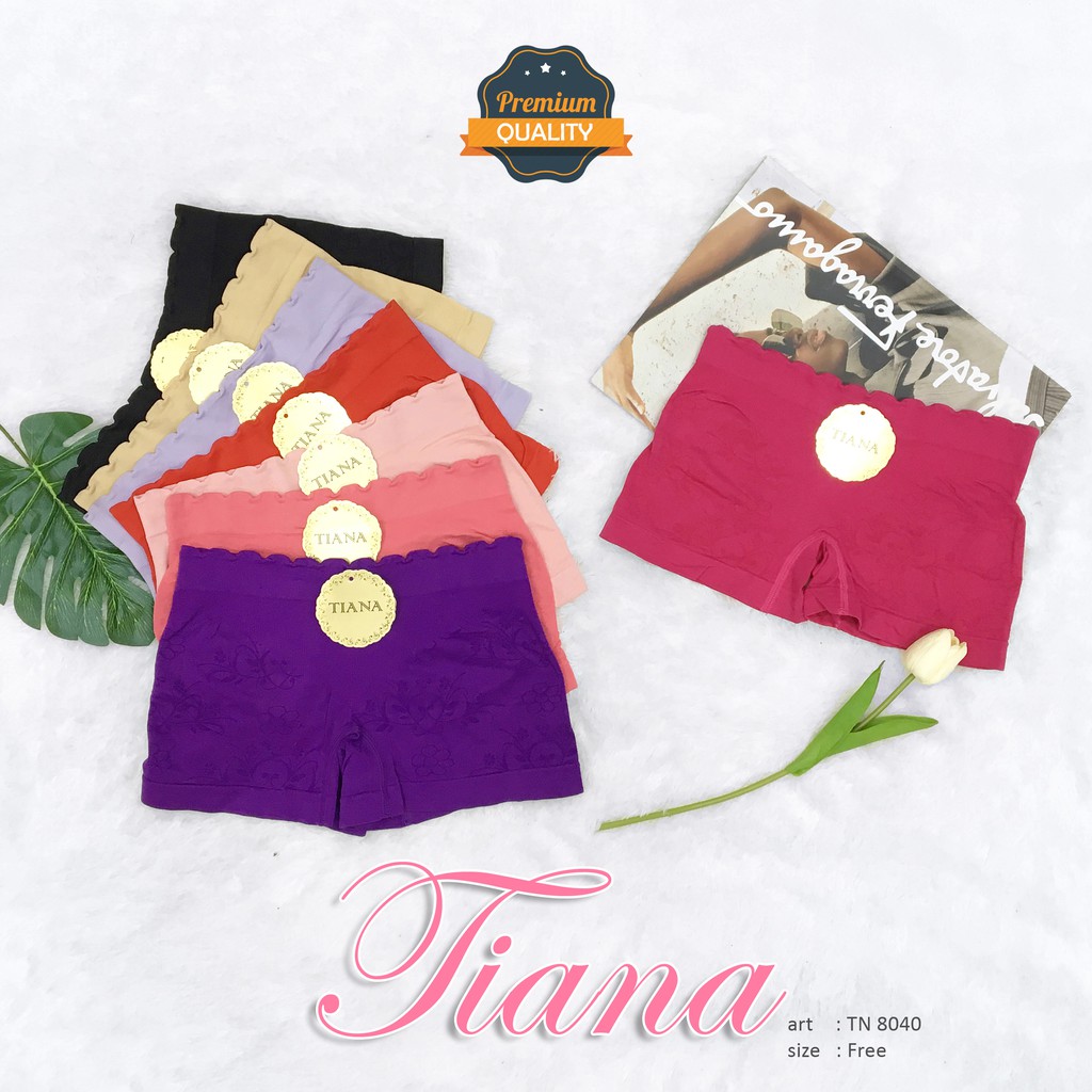 TIANA | Short Wanita RAJUT / KUALITAS BAGUS / EXTRA SOFT / Motif KEMBANG / art TNJ 8040