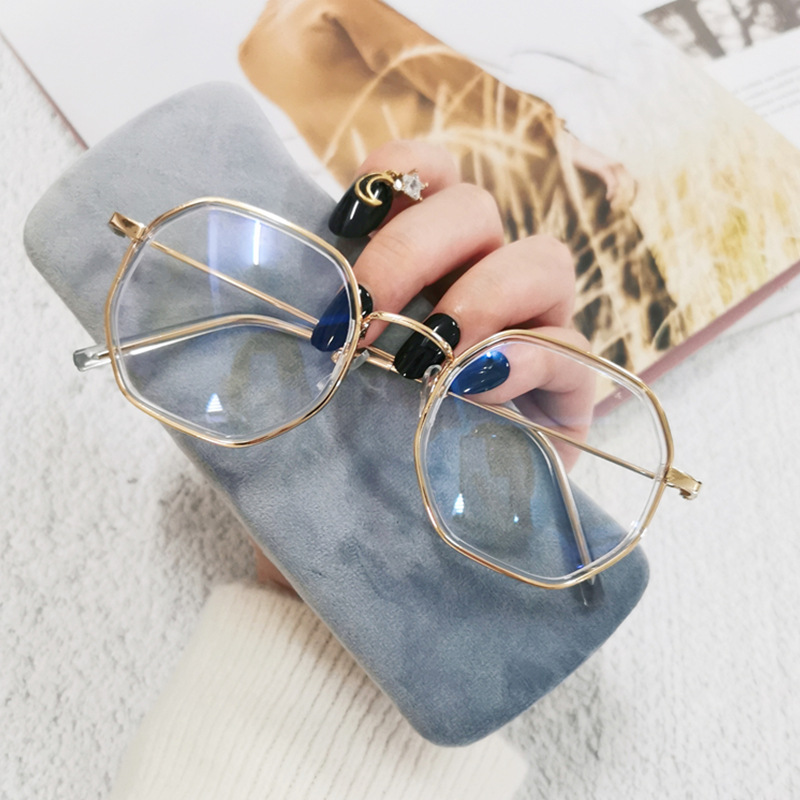 (YUZHU) TERSEDIA &amp; COD Frame Kacamata Anti Radiasi Wanita Korea Gaya Besi Frame Anti Biru Light Eyeglasses for Women