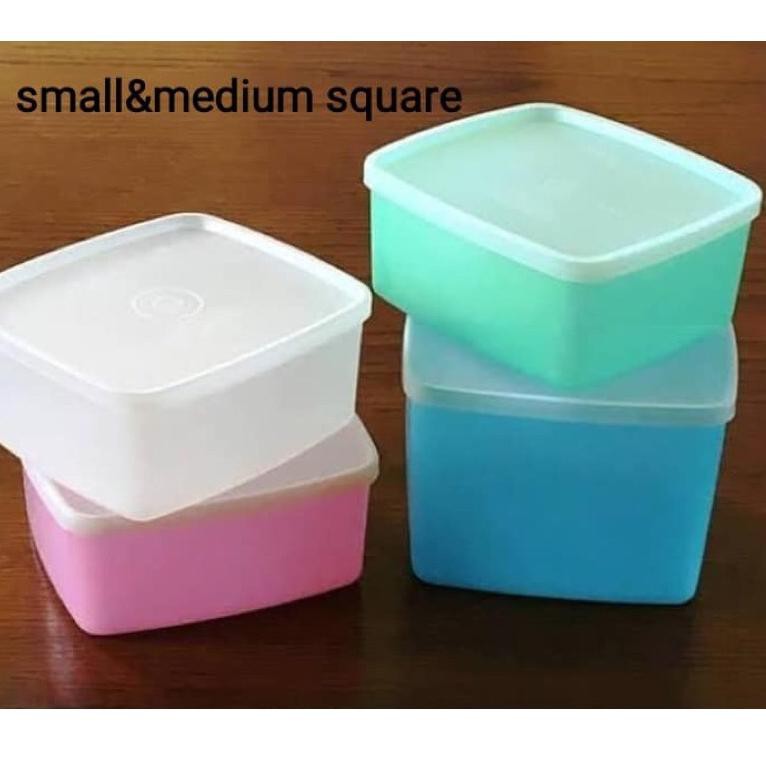 2020 Getsale⁂ Sale Seal Tupperware Square Round Series / Tutup Tupperware Kotak Makan / Toples Gros