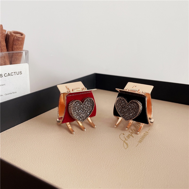 2022 Jepit Rambut Bentuk Cakar Kepiting Aksen Berlian Imitasi Untuk Wanita