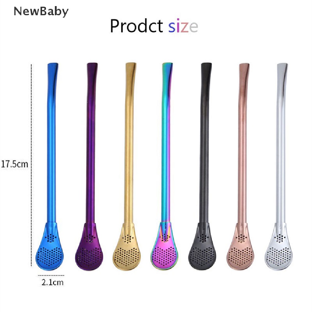 Sedotan Minum Bayi Bahan Stainless Steel Dapat Digunakan Kembali