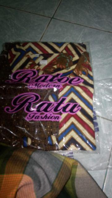 Tunik Batik Ratoe Modern Kode 037 Model Kancing 10 Bhn Katun Mataram Fit To Size S -xxl
