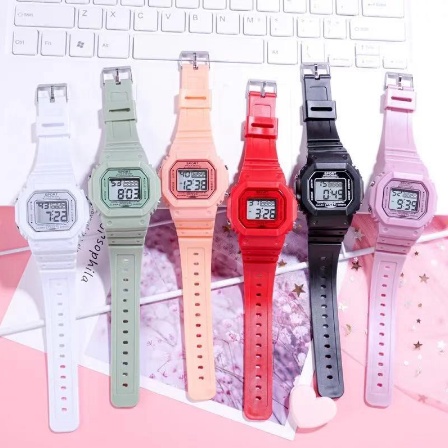 TANGAN RUBBER DIGITAL SEGI DW-5600KARET SPORT PRIA WANITA COUPLE  MURAH