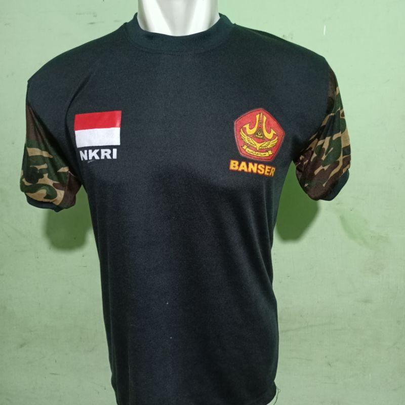 KAOS PDK  BANSER HITAM LENGAN LORENG UKR M.L.XL.XXL