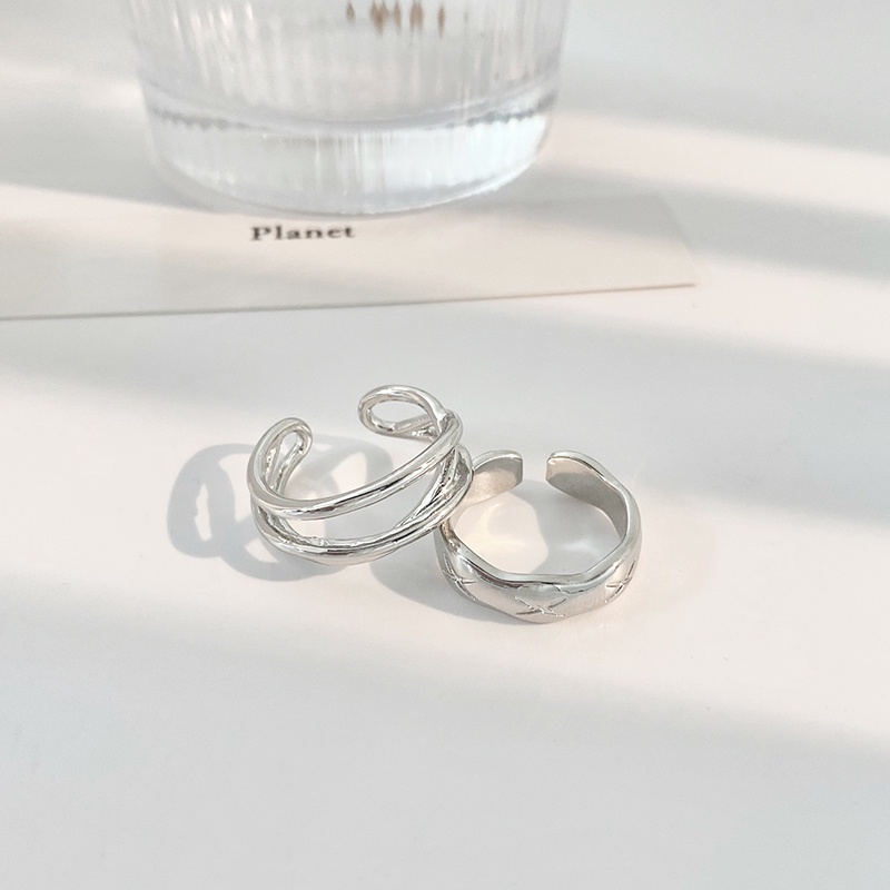Cincin Model Dua Lapis Dapat Disesuaikan