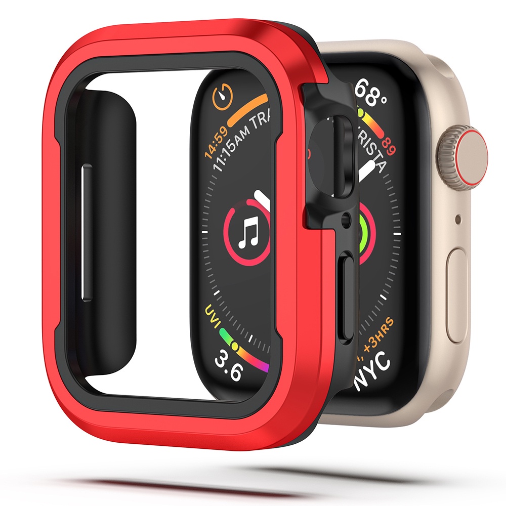 Case bumper Bahan Aluminum alloy Ukuran 45mm 41mm 40mm 44mm Untuk apple watch ultra series 8 7 6 5 44mm