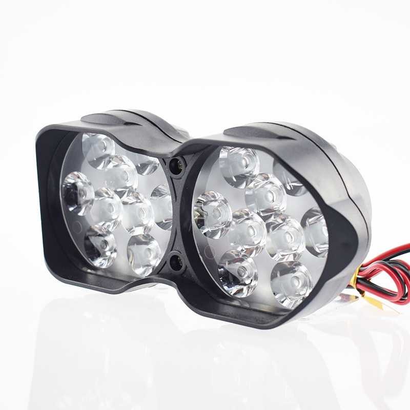 Lampu Tembak Motor TM01 ATV LED Spotlight 18LED Cahaya Lebih Terang Lamp Pelindung Bahaya Anti Gelap