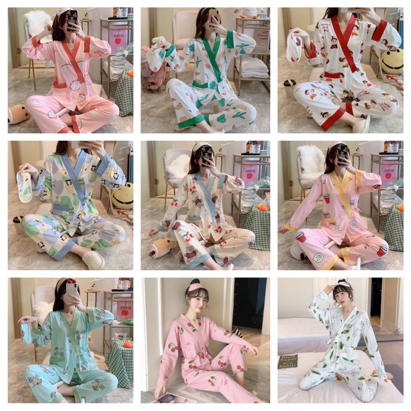 KZ_Set kimono pp premium import / baju tidur kimono pp wanita murah / kimono PP kekinian