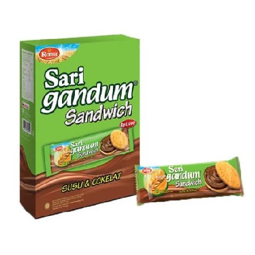 roma sari gandum sandwich coklat 39gr eceran 2000