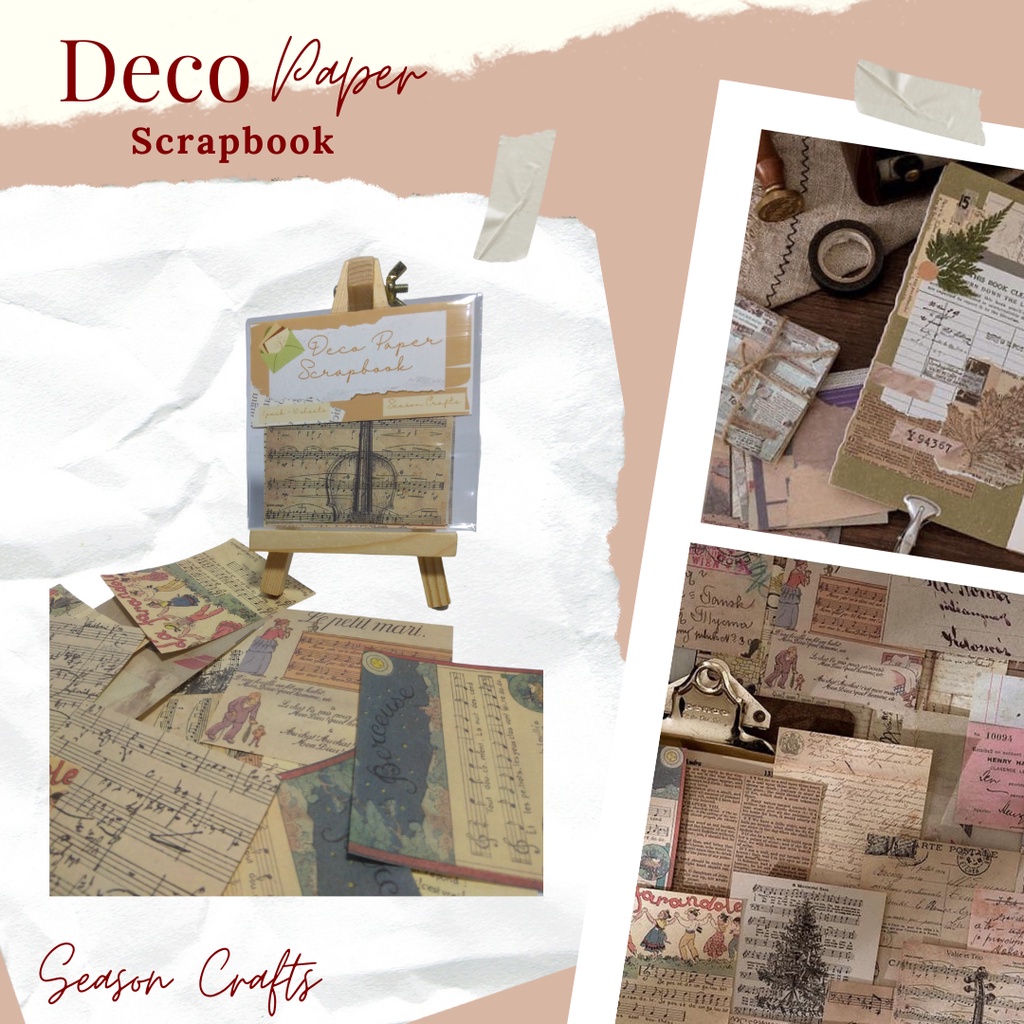 

Deco Paper DIY Scrapbook Planner Journal