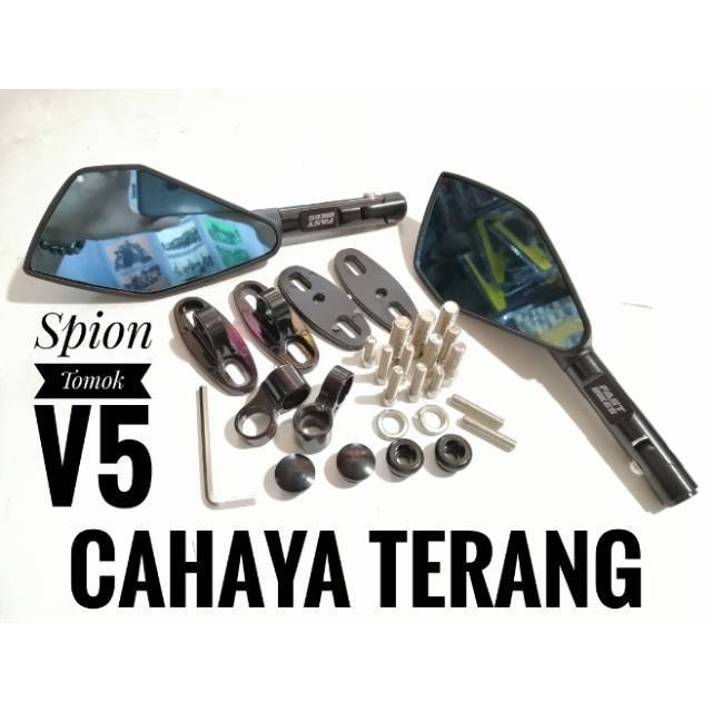 Spion Tomok V5 / V2 Cnc Universal R15 R25,Xmax,Ninja,Nmax,Satria,Pcx,Cbr,Aerox,Vario,Sonic,Cb,Vixion