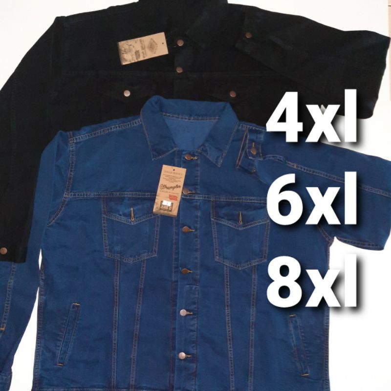 Jaket jeans pria jumbo BiG SIZE