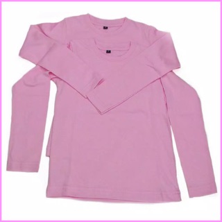  BAJU  ANAK  TANGAN PANJANG PINK FANTA S M L XL COTTON COMBED 