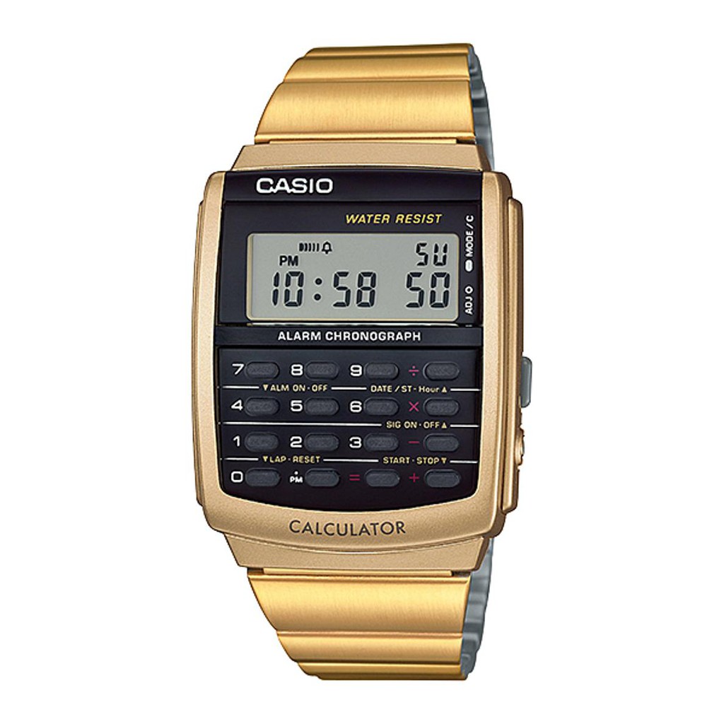 Casio Calculator Kalkulator Jam Tangan Gold CA 506G 9A Original Limited