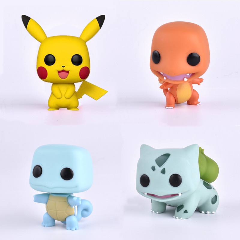 Funko POP Mainan Action Figure Pokemon Bulbasaur Pikachu Bahan PVC Untuk Hadiah Anak