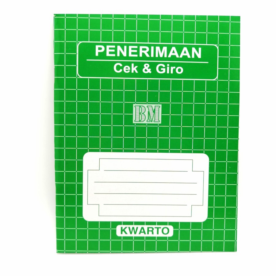 

Buku Kwarto Penerimaan Cek&Giro
