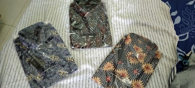 Kemeja Batik Pria Lengan Panjang Bl26 Katun Motif Modern Dixmont Semi Slimfit Premium