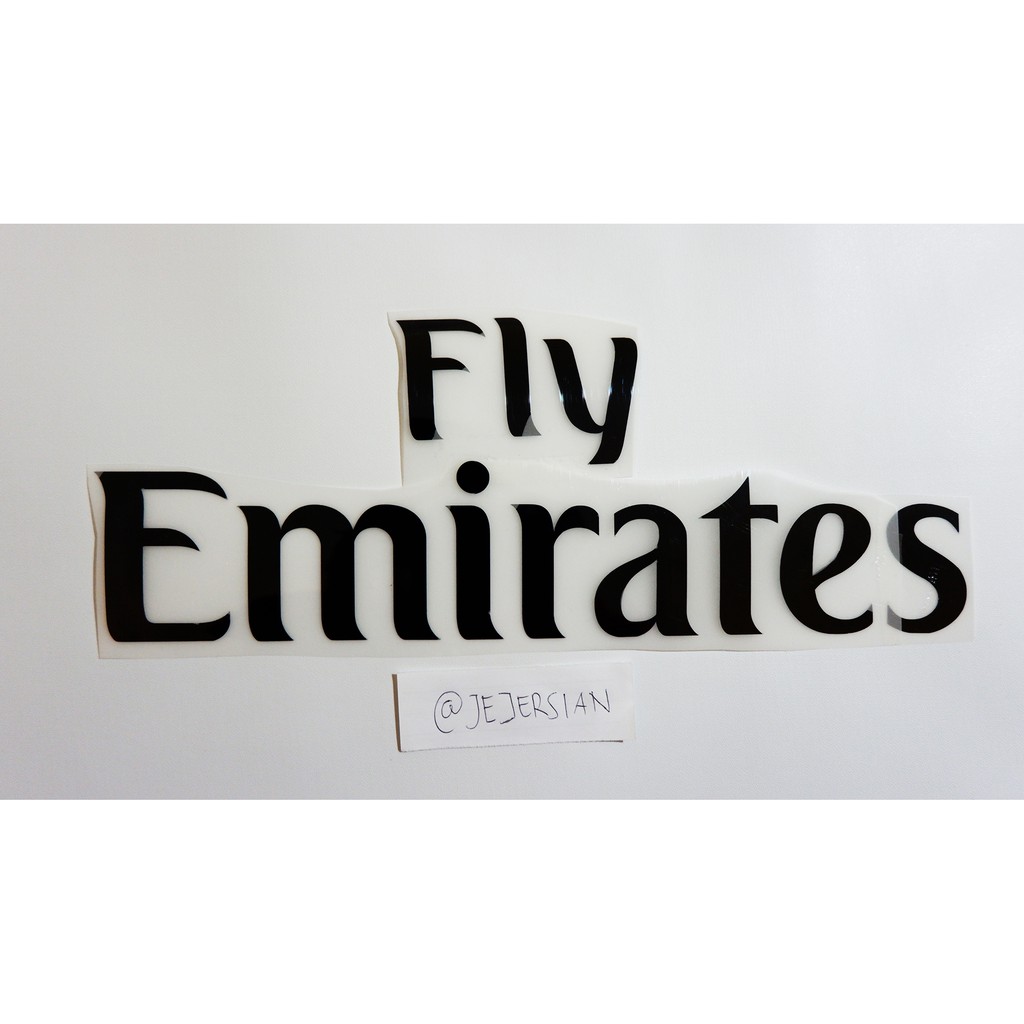 SPONSOR REMAKE Fly Emirates Warna Hitam